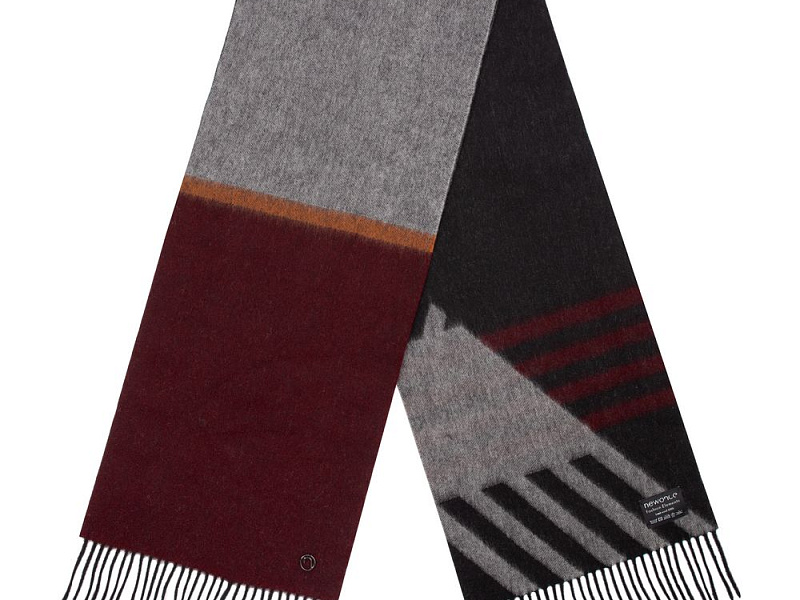 Шарф Charming, коричневый с оранжевым