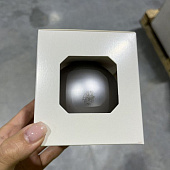 Оформительский шар Finery, 8 см, матовый серебристый