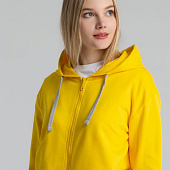 Толстовка на молнии с капюшоном Unit Siverga, желтая