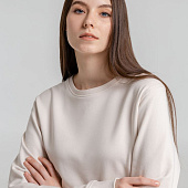 Свитшот унисекс BNC Inspire (Organic), молочно-белый