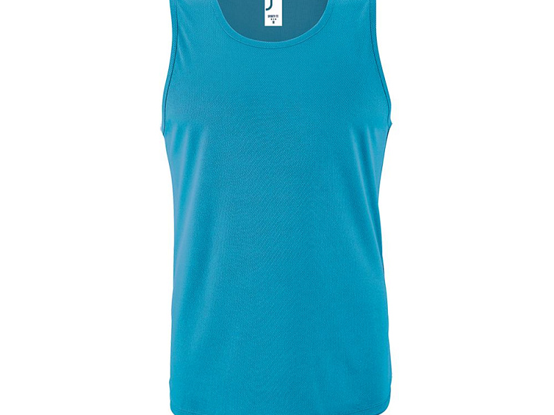 Майка мужская Sporty TT Men, ярко-бирюзовая