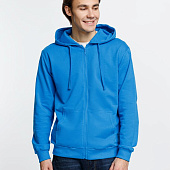 Толстовка на молнии с капюшоном Siverga 2.0, бирюзовая