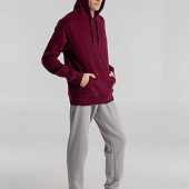 Толстовка с капюшоном унисекс King, бордовая