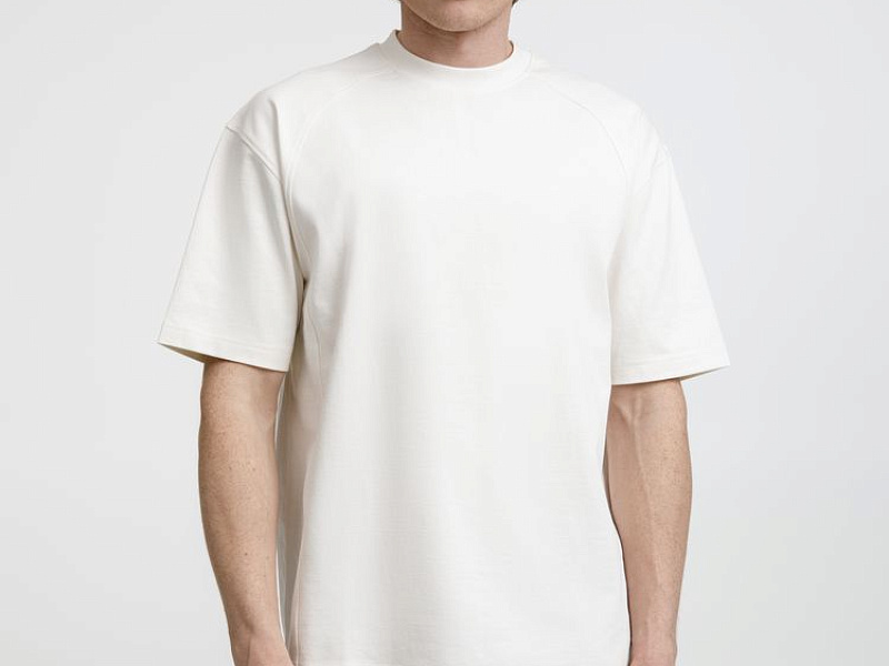 Футболка оверсайз унисекс Sideline, молочно-белая