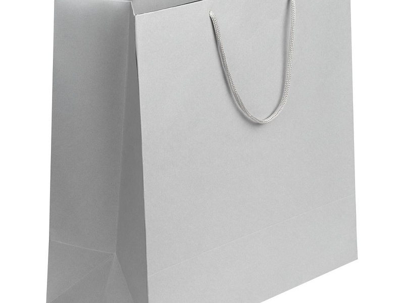 Пакет бумажный Porta L, серый