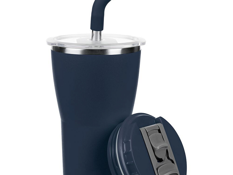 Термостакан Sapporo без логотипа, темно-синий