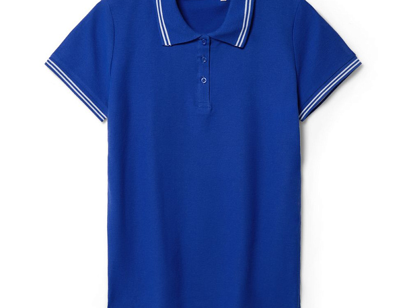 Рубашка поло женская Virma Stripes Lady, ярко-синяя