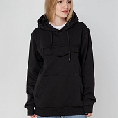 Худи унисекс с карманом на груди Chest Pocket, черное