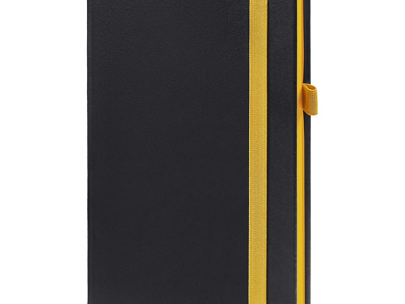 Ежедневник Ton, недатированный, черный с желтым