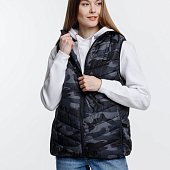 Жилет с подогревом Thermalli Valmorel, серый камуфляж