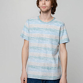 Футболка мужская Rayet двусторонняя, голубая с зеленым