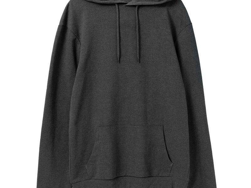 Толстовка с капюшоном унисекс Hoodie, серый меланж (антрацит)