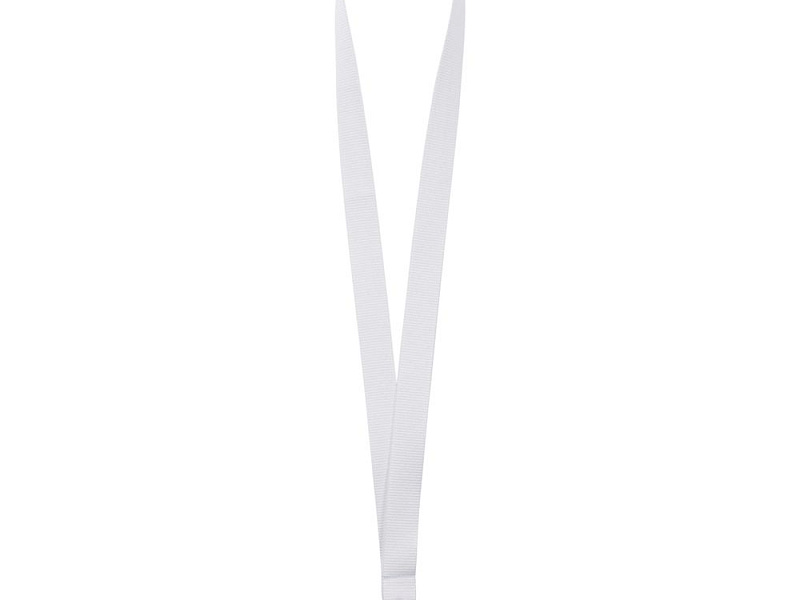 Лента для бейджа Neckband, белая