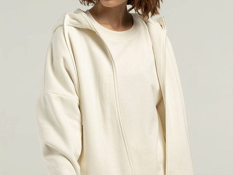 Толстовка унисекс H3, молочно-белая