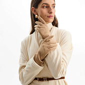 Перчатки Alpine, удлиненные, бежевые