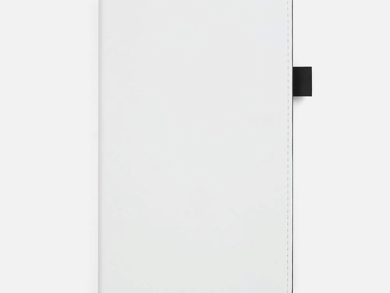 Ежедневник White Shall, недатированный, бело-черный