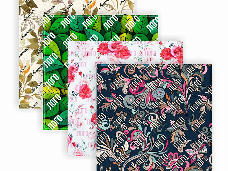 Платок с печатью на заказ ColorSharm, M