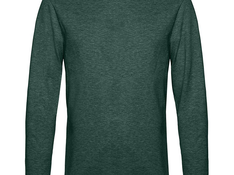 Свитшот унисекс Set In, темно-зеленый меланж