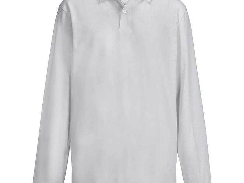 Рубашка поло унисекс с длинным рукавом Pacific LSL, серая