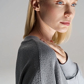 Свитшот оверсайз унисекс Vozduh, светло-серый