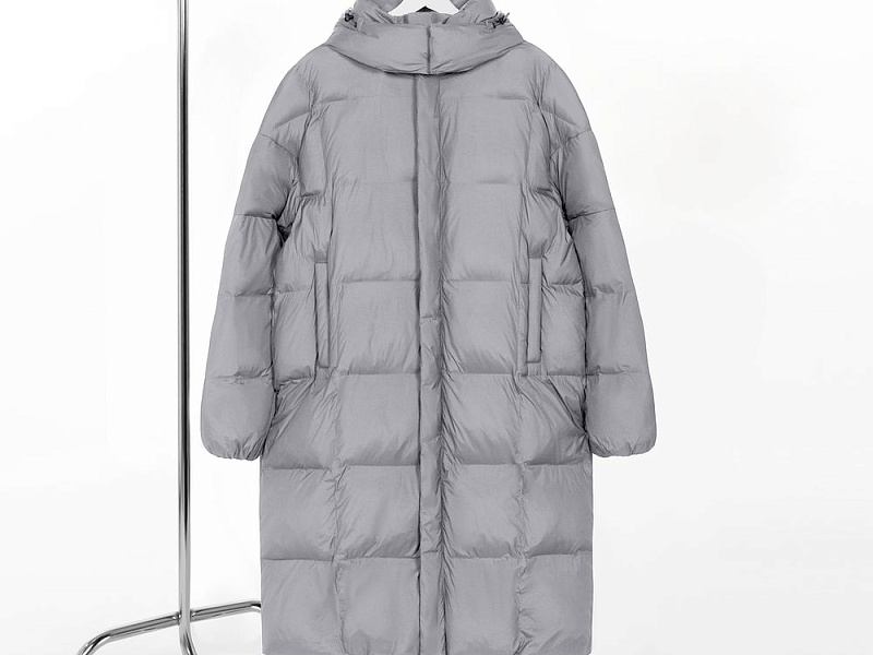 Пуховик унисекс Kapsula, серый