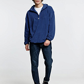 Анорак флисовый унисекс Fliska, темно-синий