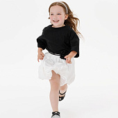 Футболка детская оверсайз Teezer, черная