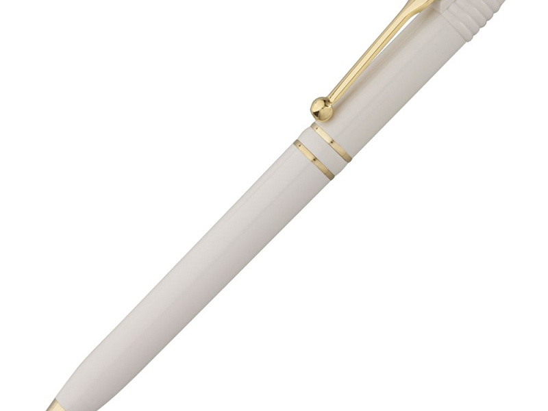 Ручка шариковая Raja Gold, белая