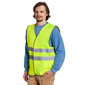 Сигнальный жилет СО-1 ТР, оранжевый флуоресцентный