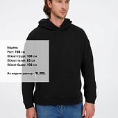 Худи оверсайз унисекс Tolla, черное