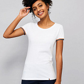 Футболка женская Rainbow Women, темно-синяя с ярко-синим