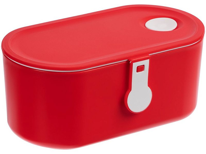 Ланчбокс Lunch Break, красный с белым