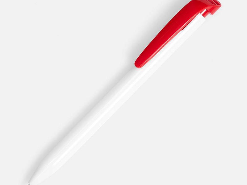 Ручка шариковая Favorite, белая с красным