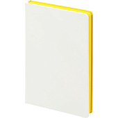 Ежедневник Duplex, недатированный, белый с желтым