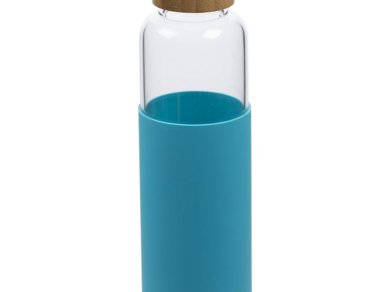 Бутылка для воды Dakar, прозрачная с бирюзовым