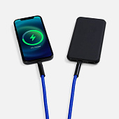 Кабель-ланьярд energyFlex Power Delivery 60 Вт, темно-синий