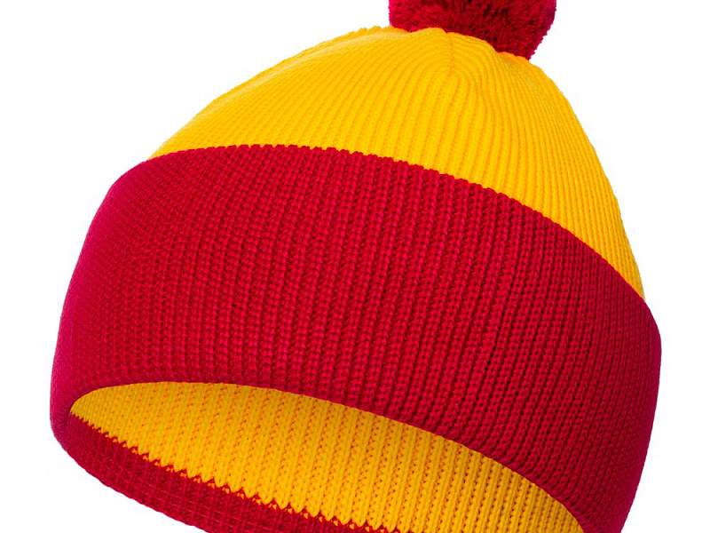 Шапка Snappy, желтая с красным