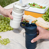 Термобутылка Fujisan 2.0 без логотипа, темно-синяя