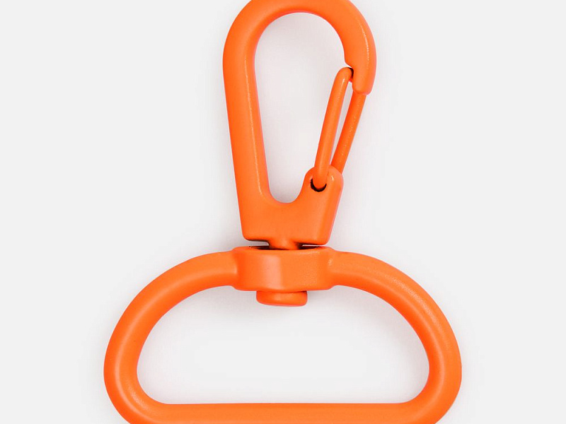 Застежка-карабин Snap Hook, L, оранжевый неон