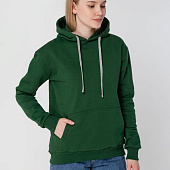 Толстовка с капюшоном Unit Kirenga Heavy, темно-зеленая