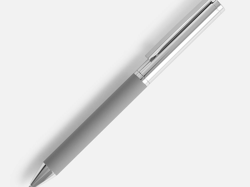 Ручка шариковая Eyeshot Soft Touch, серая