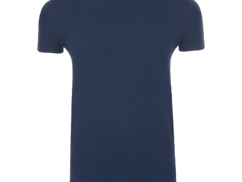 Футболка мужская приталенная Imperial Fit 190, кобальт (темно-синяя)