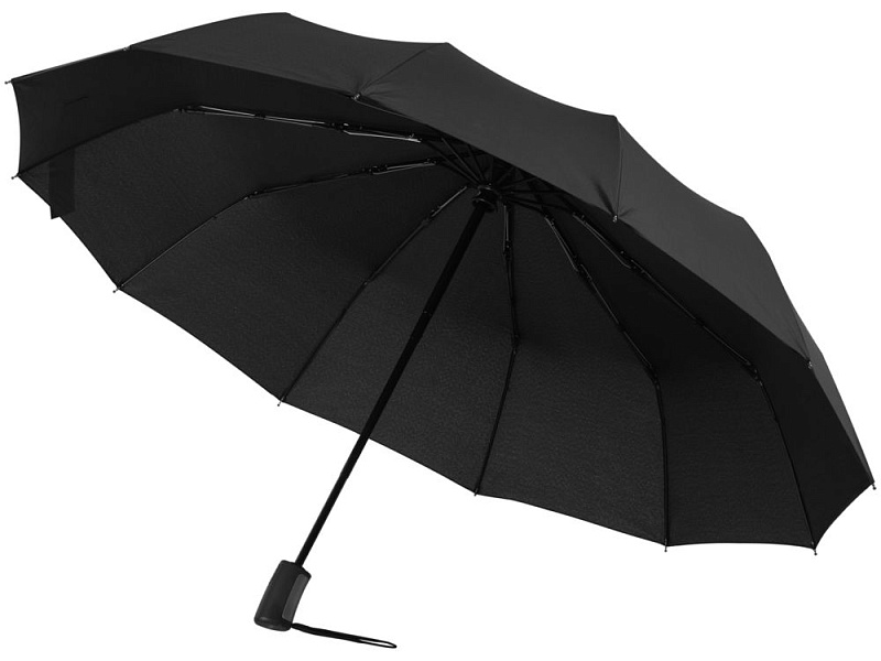 Зонт складной Fiber Magic Major с кейсом, черный