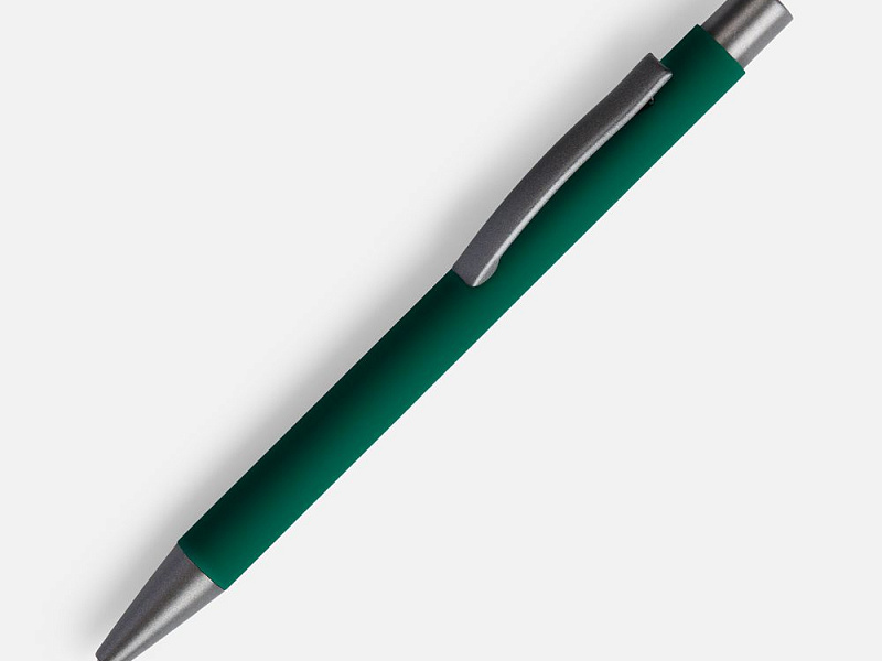 Ручка шариковая Atento Soft Touch, зеленая