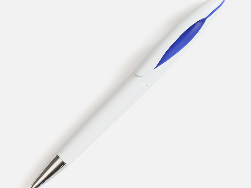 Ручка шариковая Nave, белая с синим