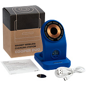 Зарядная станция с подсветкой Cooper Duo, синяя