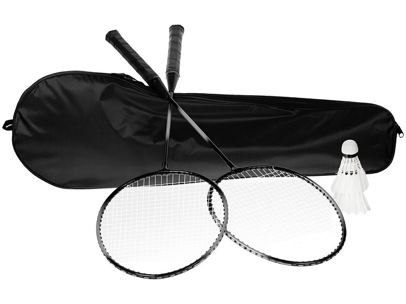 Набор для игры в бадминтон Gloucester, черно-серый