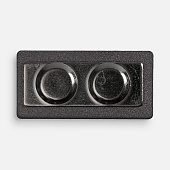 Значок Magnet Matto, серый металлик