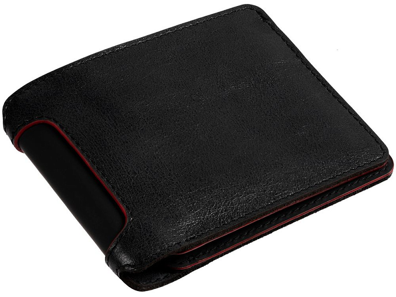 Портмоне Arrival, черное с красным