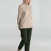 Толстовка с капюшоном унисекс Hoodie, бежевая